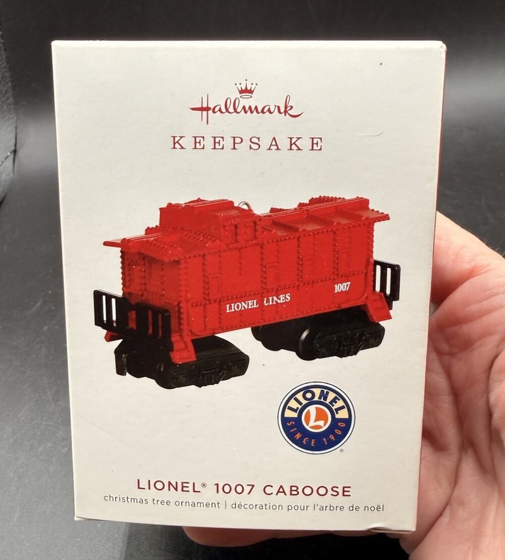 Rare Hallmark Ornament Lionel Train 1007 Caboose Christmas Ornament EUC -48D